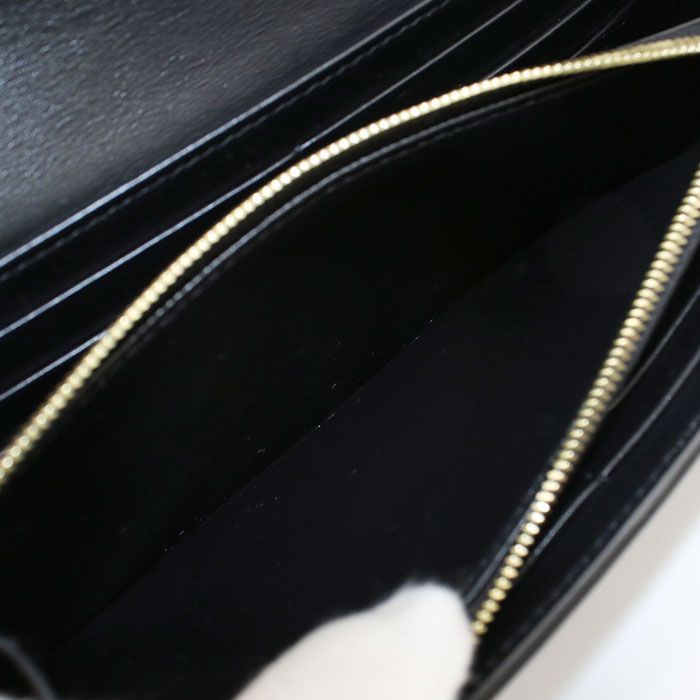CELINE セリーヌ ラージウォレット トリオンフ 10E313DPV.38NO 長財布二折 カーフ【中古】 レディース