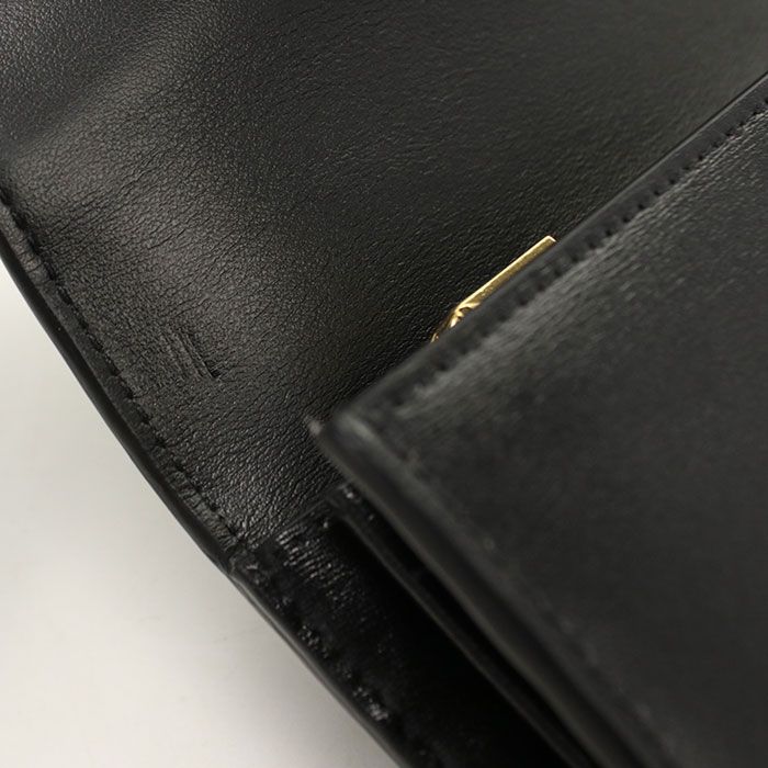 CELINE セリーヌ ラージウォレット トリオンフ 10E313DPV.38NO 長財布二折 カーフ【中古】 レディース