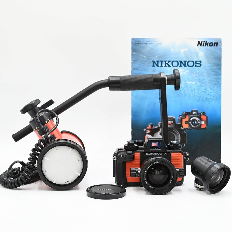 Nikon ニコン Nikonos V UW 20mm f/2.8 20mmファインダー SB105 フラッシュ フィルムカメラ 【中古】