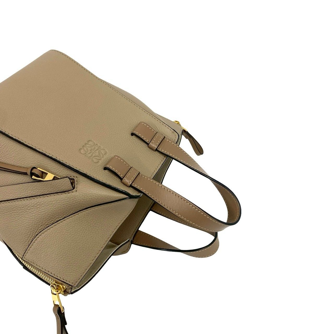 極 美品 袋付き LOEWE ロエベ ハンモック コンパクト アナグラム ロゴ