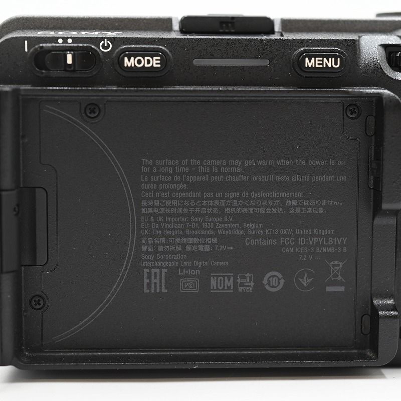 Sony ソニー ILME-FX3 プロフェッショナルシネマカメラ (35言語)(シャッター4425枚) ミラーレス一眼レフカメラ 【中古】