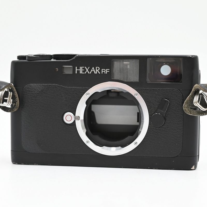 KONICA コニカ HEXAR RF 35mmレンジファインダーフィルムカメラボディ ブラック フィルムカメラ 【中古】