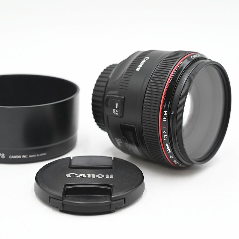Canon キヤノン 単焦点標準レンズ EF50mm F1.2L USM フルサイズ対応 交換レンズ 【中古】 63,140円