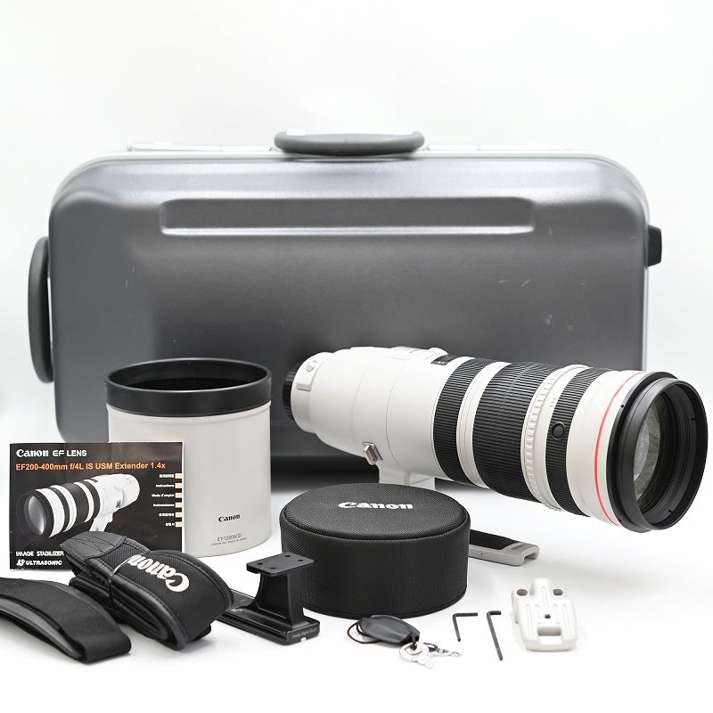 Canon キヤノン EF200-400mm F4 L IS USM EXTENDER1.4× 望遠ズームレンズ 交換レンズ 【中古】