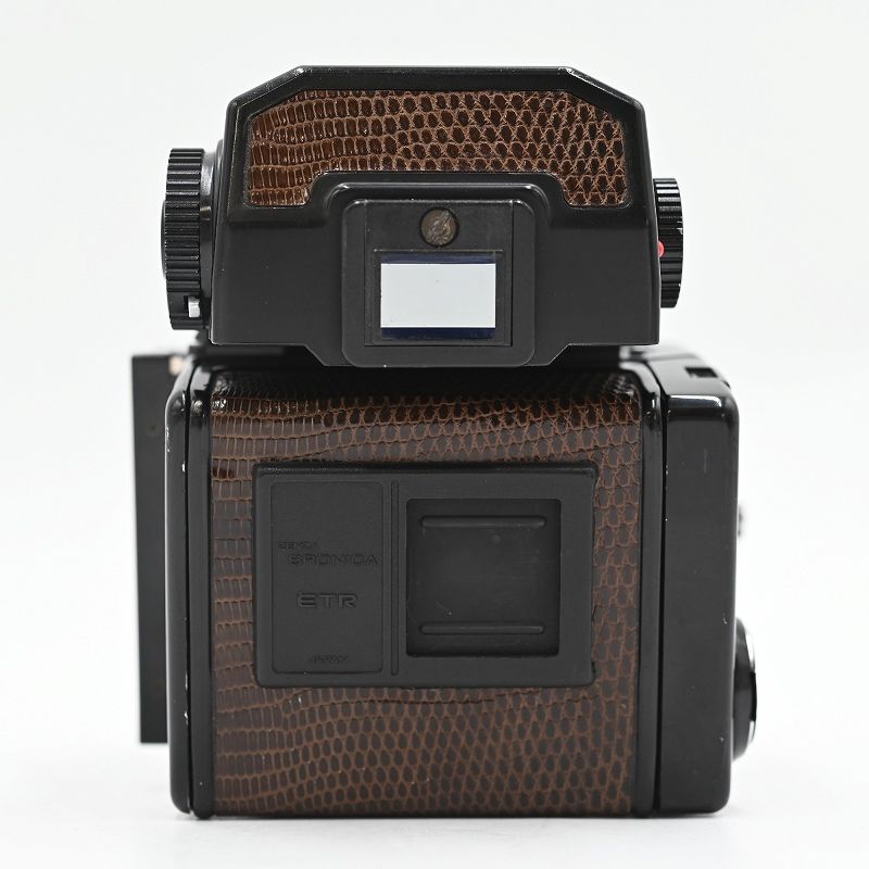 ZENZA BRONICA ETRS 120フィルムバック AE-IIプリズム アニバーサリーブラウン フィルムカメラ 【中古】