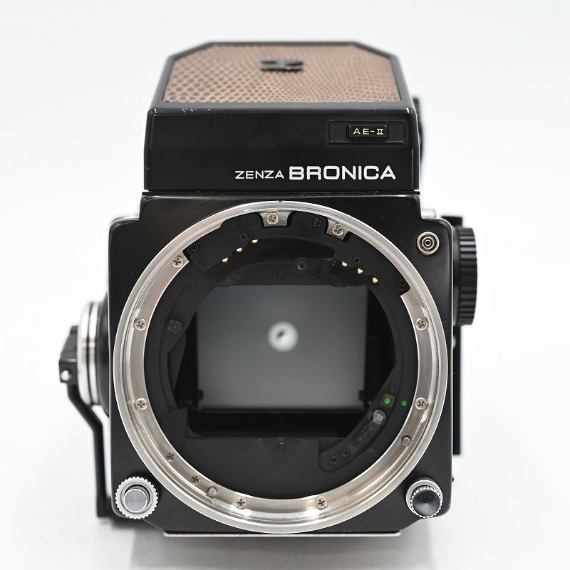 ZENZA BRONICA ETRS 120フィルムバック AE-IIプリズム アニバーサリーブラウン フィルムカメラ 【中古】