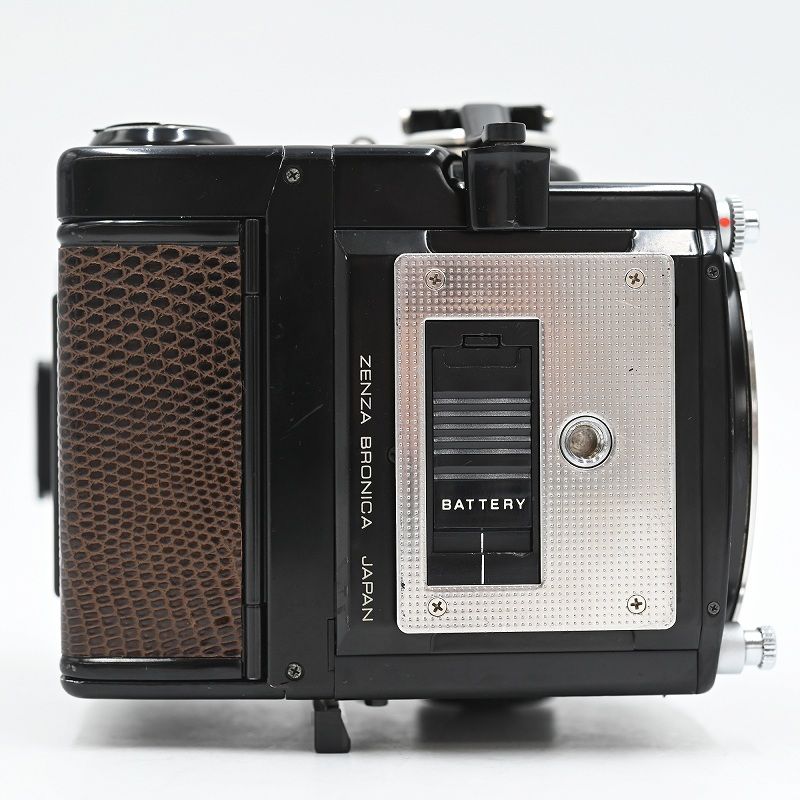ZENZA BRONICA ETRS 120フィルムバック AE-IIプリズム アニバーサリーブラウン フィルムカメラ 【中古】