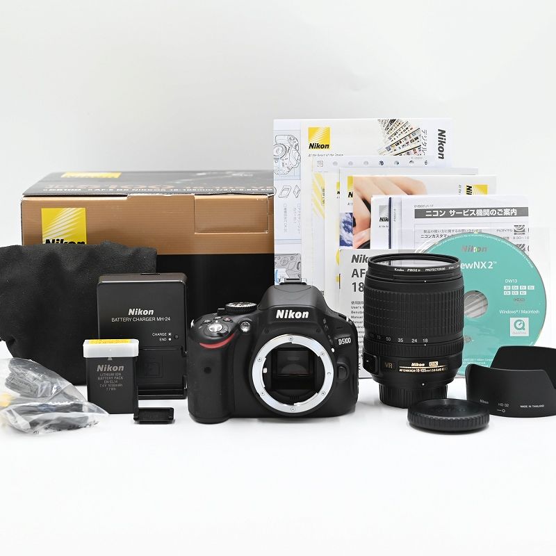 Nikon ニコン デジタル一眼レフカメラ D5100 18-105VR レンズキット (ショット数2291枚) デジタル一眼レフカメラ 【中古】