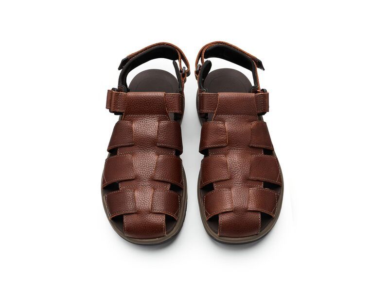 クラークス メンズ シューズ サンダル Clarks Guideview Cove Dark Brown Leat ブラウン