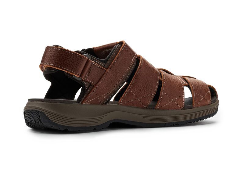 クラークス メンズ シューズ サンダル Clarks Guideview Cove Dark Brown Leat ブラウン
