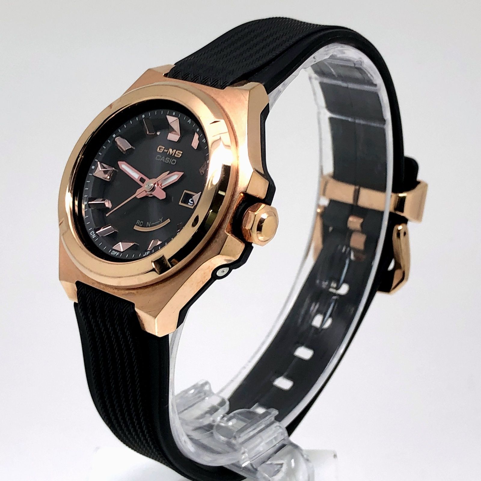 BABY-G ベイビージー MSG-W300G-1A 電波ソーラーモデル メタル×樹脂 ピンクゴールド ブラック アナログ 2019年11月発売