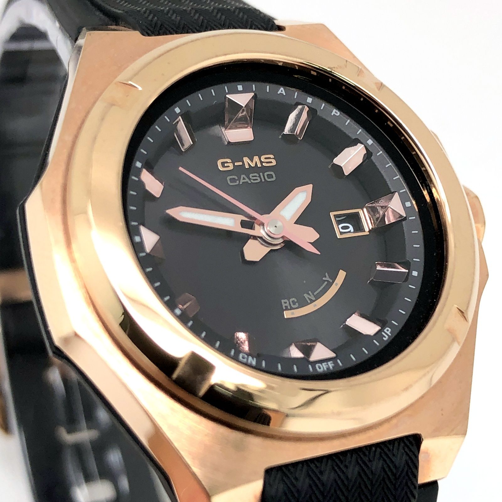 BABY-G ベイビージー MSG-W300G-1A 電波ソーラーモデル メタル×樹脂 ピンクゴールド ブラック アナログ 2019年11月発売