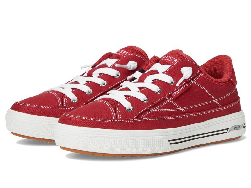 スケッチャーズ レディース シューズ スニーカー SKECHERS Arcade Arch Fit Arcata Red レッド
