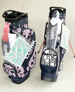 【新品】クランク ユニセックス 総柄スタンド キャディーバッグ 9.0型 CL5MNC09【22】CLUNK ゴルフ キャディバッグ ゴルフ