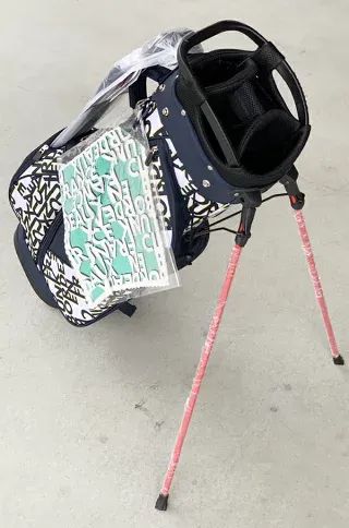 【新品】クランク ユニセックス 総柄スタンド キャディーバッグ 9.0型 CL5MNC09【22】CLUNK ゴルフ キャディバッグ ゴルフ