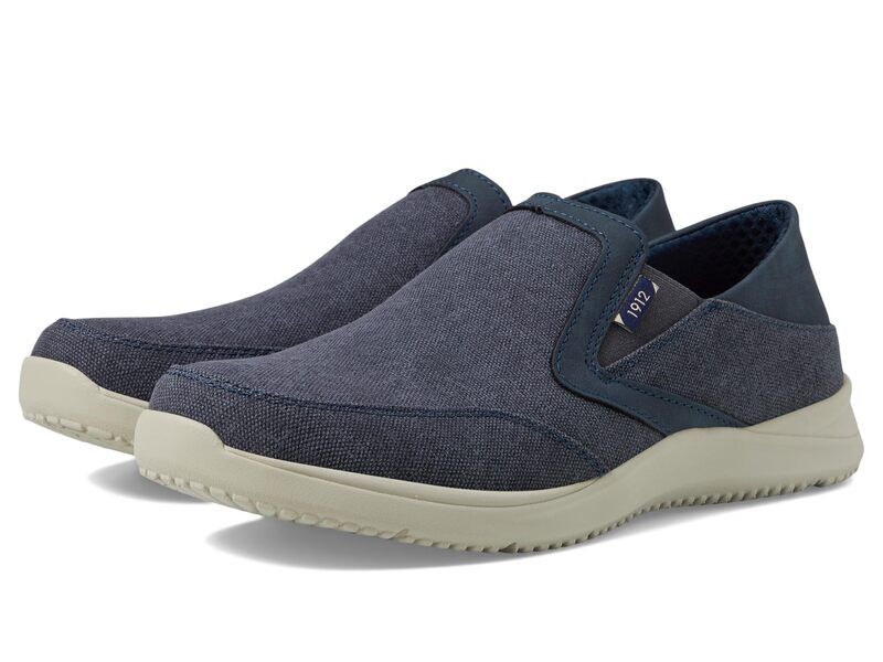 ノンブッシュ メンズ シューズ スニーカー ローファー Nunn Bush Conway EZ Canvas Moccasin Toe SlipOn Easy SlipIn Loafer Navy ネ