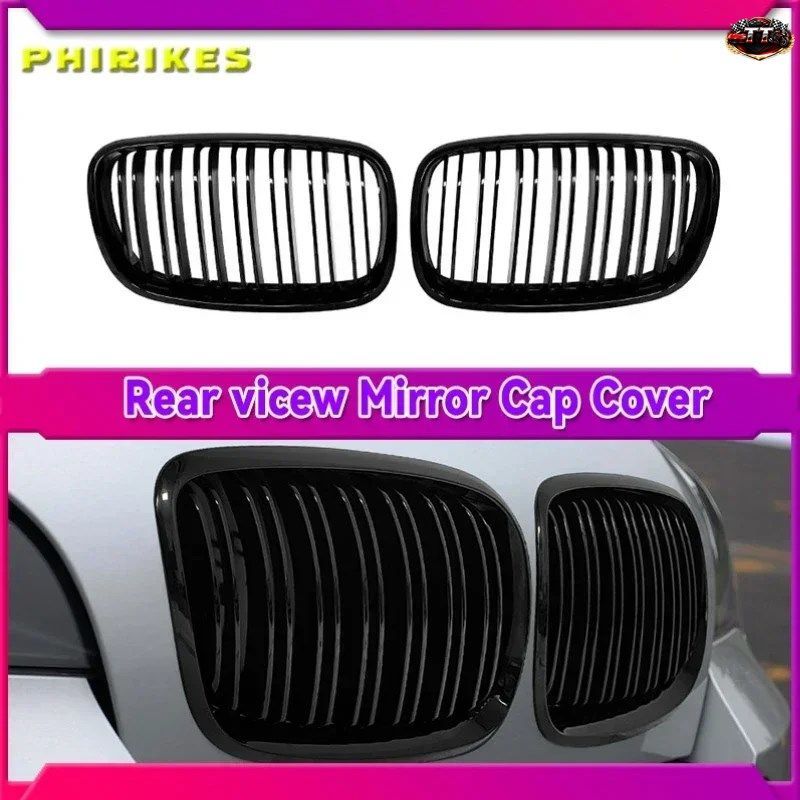2個入り 車スタイル グロス フロント キドニー ダブル スラット グリル BMW X5 E70 2007-2013 X6 E71 E72 2008-2014 車