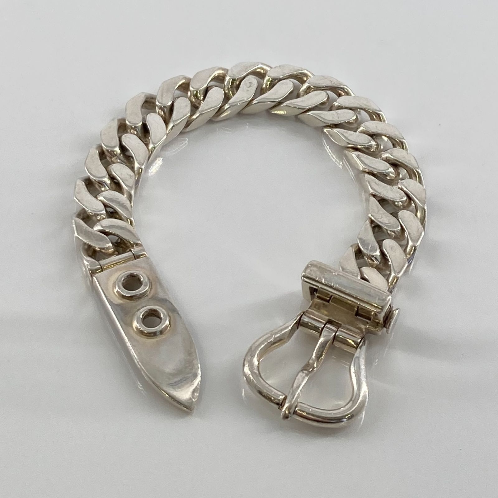 HERMES(エルメス)　ブックルセリエ　MM　ブレスレット　Ag925　61.8g　シルバー