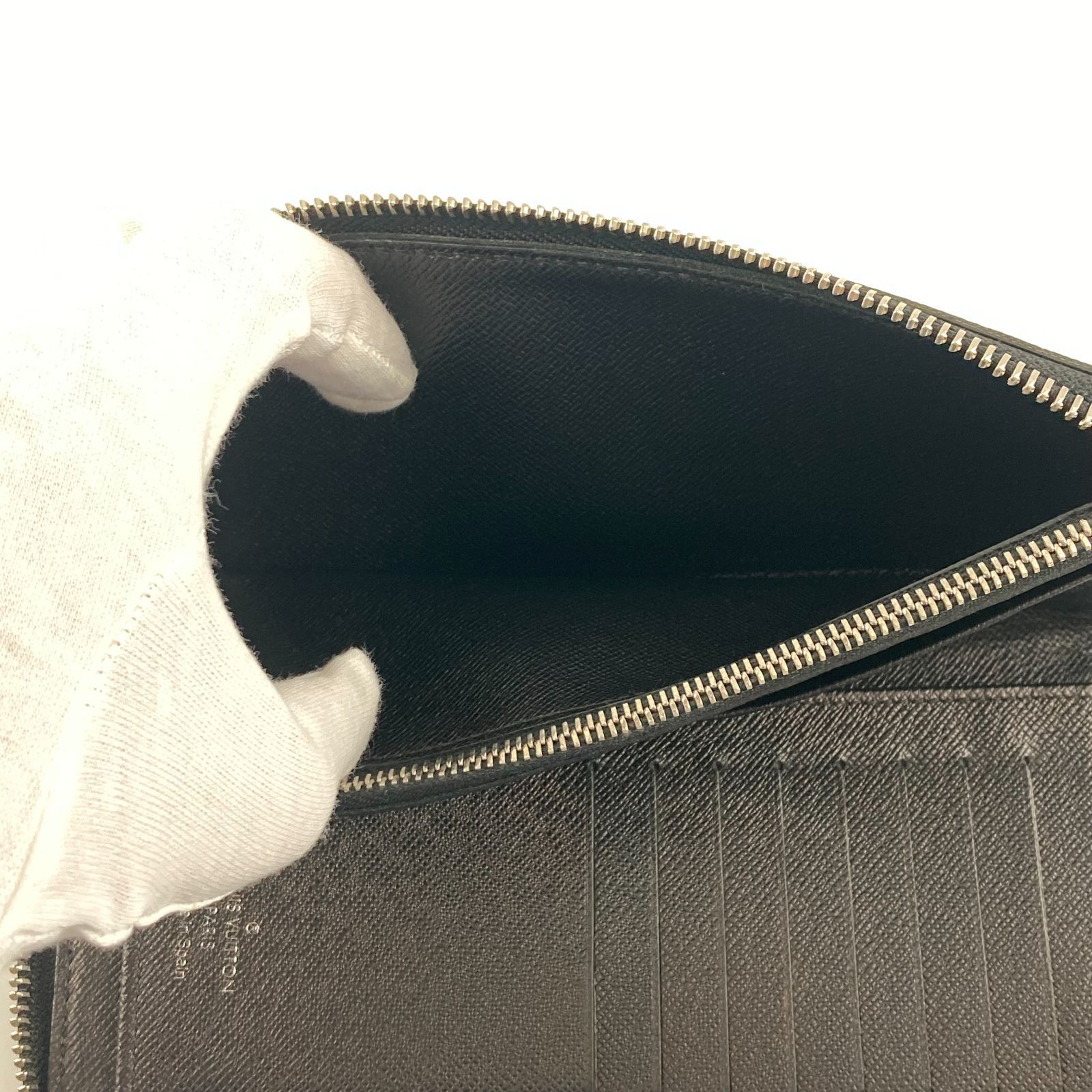 LOUIS VUITTON(ルイヴィトン)　ジッピー　ウォレット　ヴェルティカル　長財布　N63095　ブラック