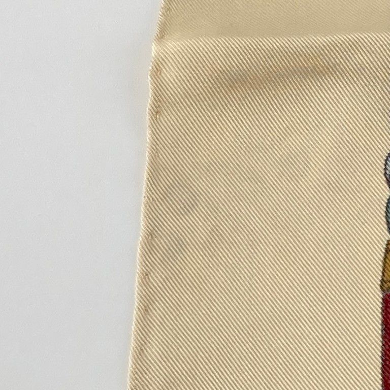 HERMES（エルメス）　MUSEE　博物館　カレ90　シルク　スカーフ　ベージュ