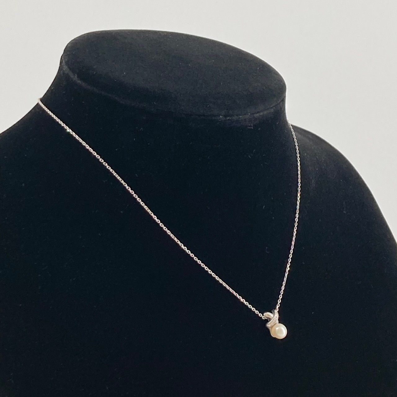 TASAKI（タサキ） ダイヤモンド×パール PT850/PT900 D0.02 ネックレス 3.5g ホワイト