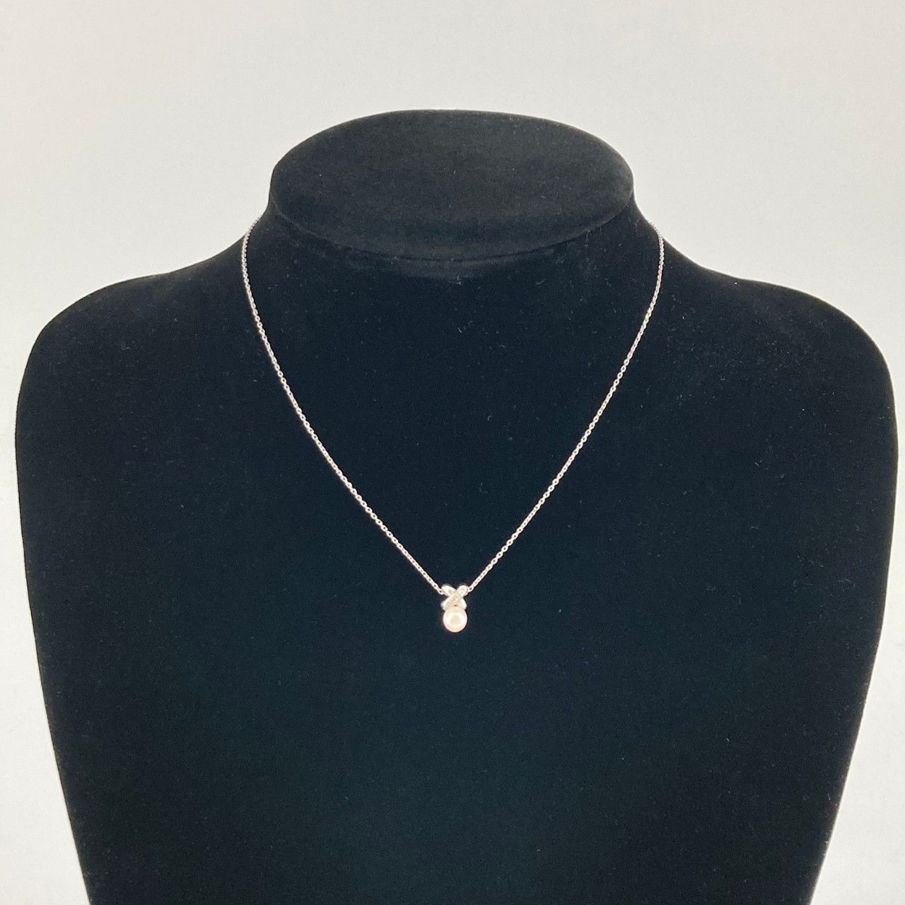 TASAKI（タサキ） ダイヤモンド×パール PT850/PT900 D0.02 ネックレス 3.5g ホワイト