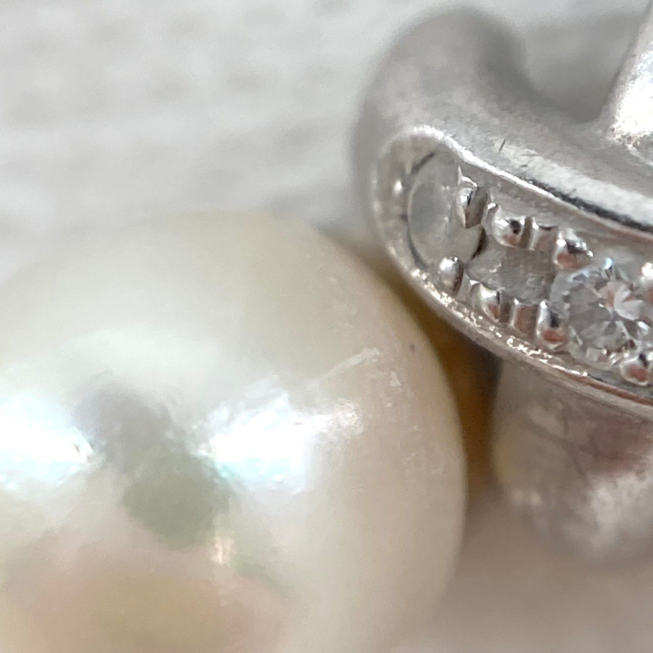 TASAKI（タサキ） ダイヤモンド×パール PT850/PT900 D0.02 ネックレス 3.5g ホワイト