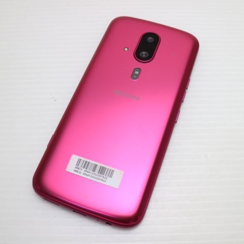 新品同様 SIMフリー らくらくスマートフォン F-53E ピンク スマホ FCNT