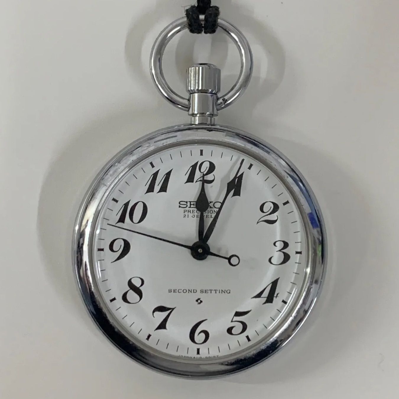 【稼働品】SEIKO PRECISION 21 JEWELS 6110-0010 懐中時計 K638