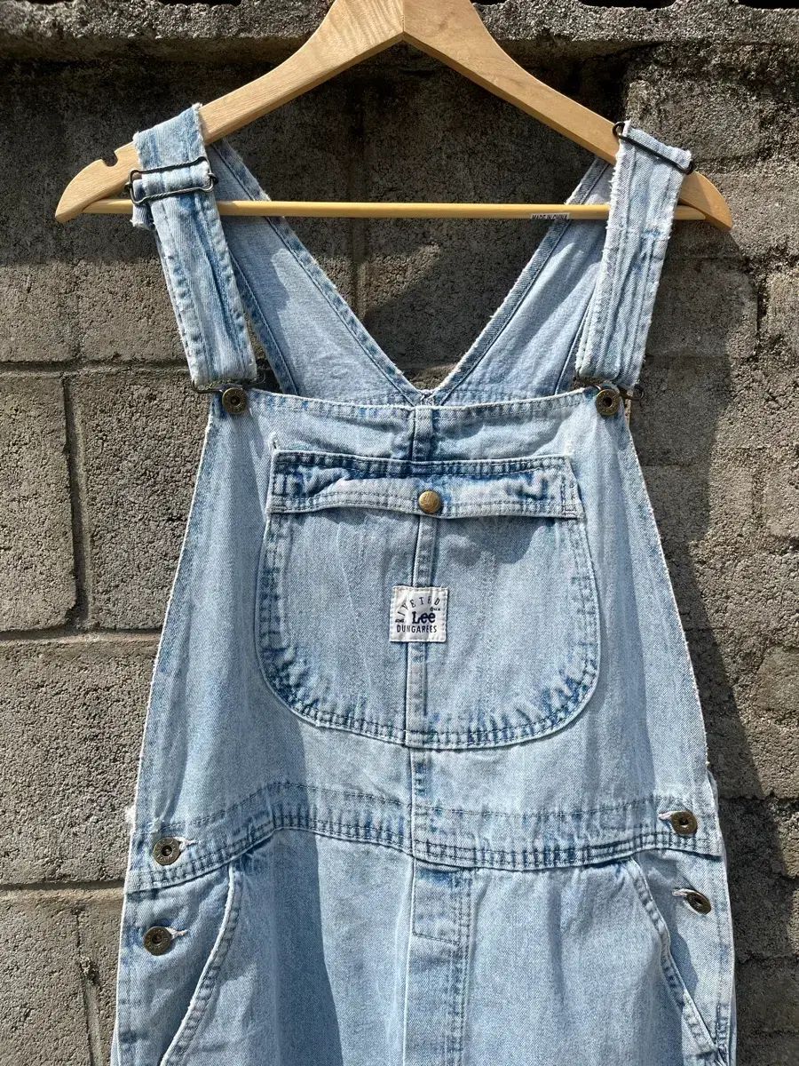 ヴィンテージ Lee ライトウォッシュ デニム オーバーオール 32-34 ヴィンテージ Lee ライトウォッシュ デニム オーバーオール 32-34