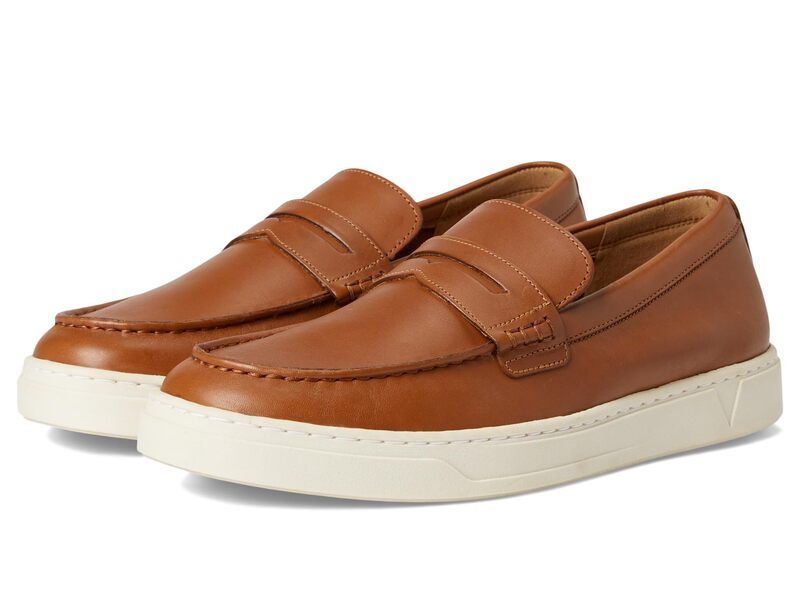 バイオニック メンズ シューズ スリッポン・ローファー VIONIC Thompson Slipons Tan Veg Leather タン
