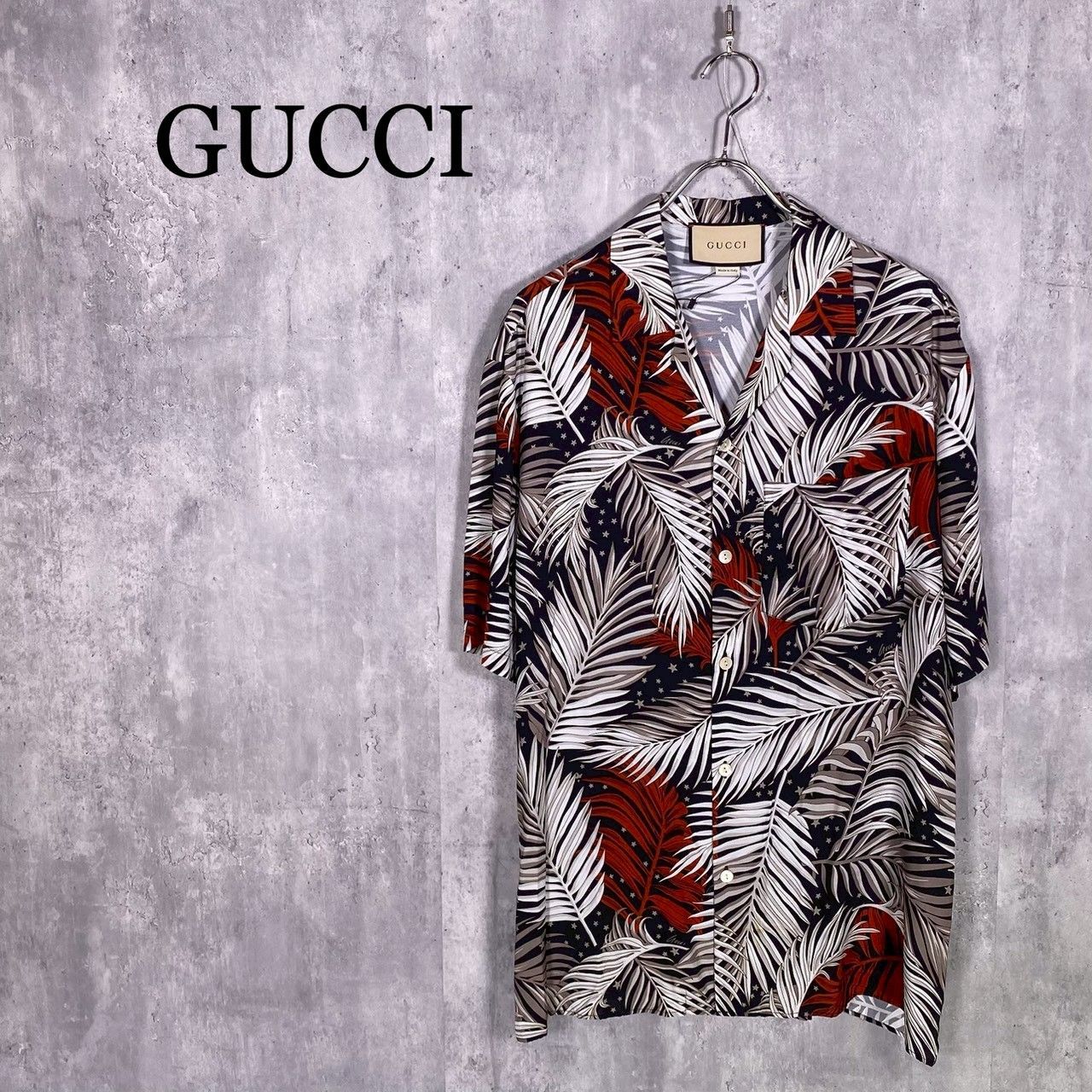 『GUCCI』グッチ (48) アロハシャツ メンズ