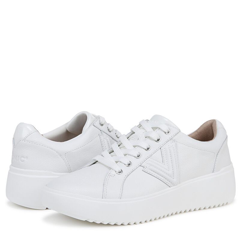 バイオニック レディース シューズ スニーカー オックスフォード レース VIONIC Kearny Lace Up Oxfords White Leather ホワイト