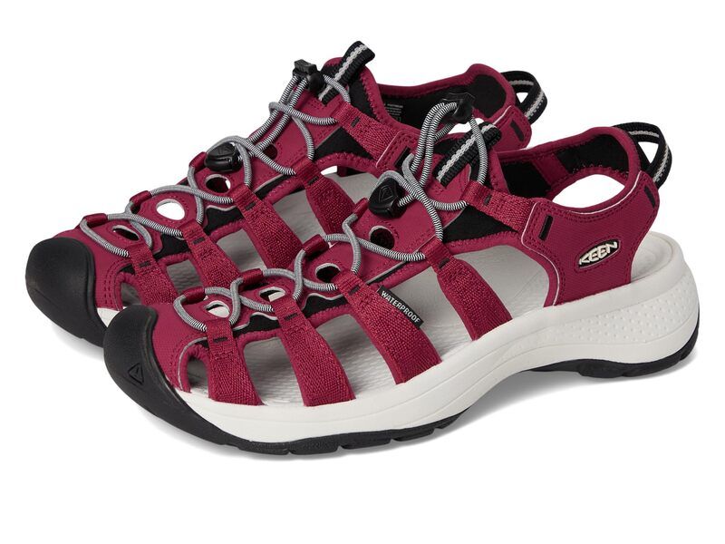 キーン レディース シューズ サンダル KEEN Astoria West Sandal BeaujolaisStar White ホワイト