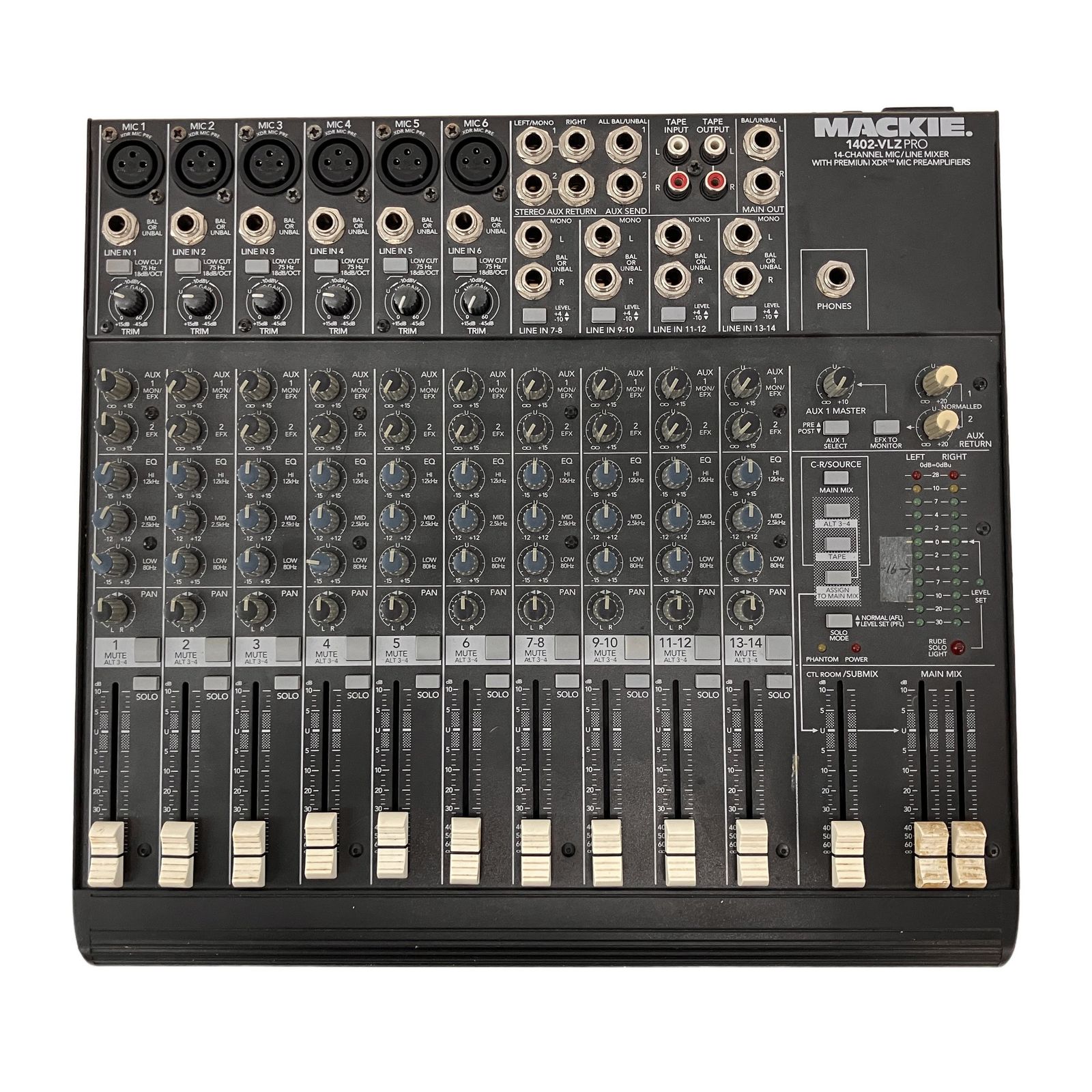 MACKIE 1402-VLZ PRO アナログミキサー マッキー VLZプロ シリーズ 音響機材 ケース付き 中古 Z11346396