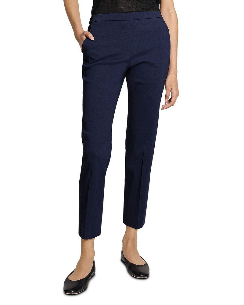 セオリー レディース ボトムス カジュアルパンツ リネン Theory Treeca Good Linen PullOn Pants Midnight Navy ネイビー