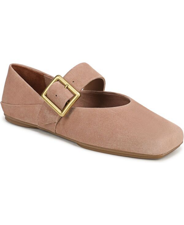 フランコサルト レディース シューズ パンプス Franco Sarto Womens Oakesquare Toe Ballerina Flatsunset Blush Suede ブラッシュ