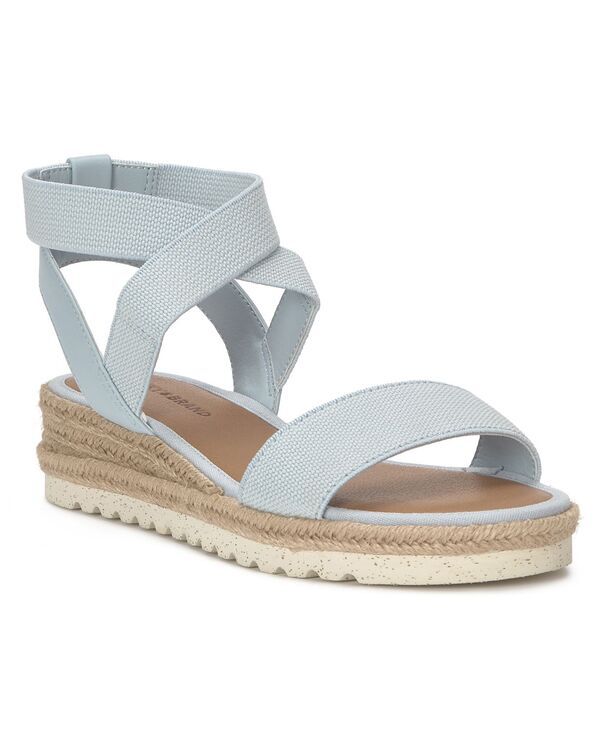 ラッキーブランド レディース シューズ サンダル Lucky Brand Womens Thimba Espadrille Wedge Sandals Celestial Blue JuteLinen