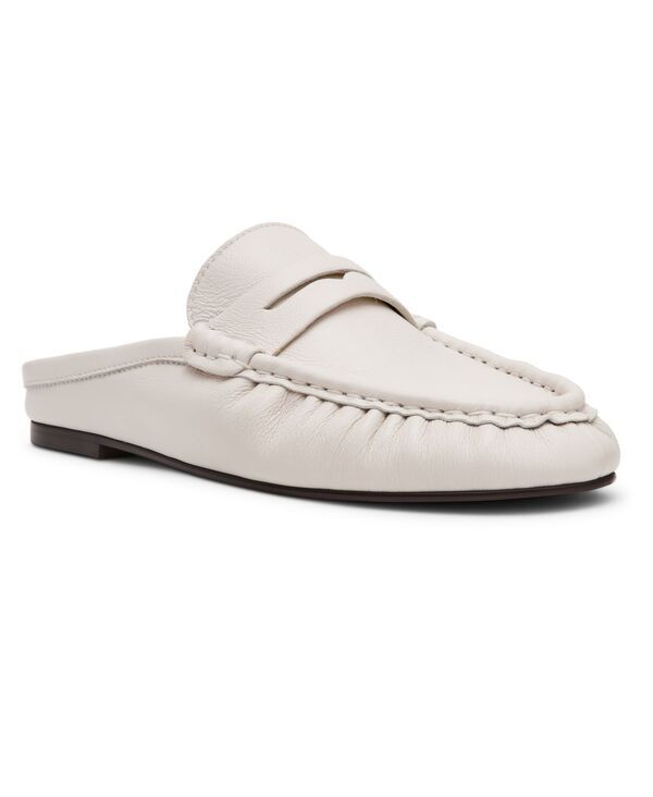 スティーブ マデン レディース シューズ パンプス ローファー Steve Madden Womens Rafe Tailored SlipOn Loafer Mules White Leather