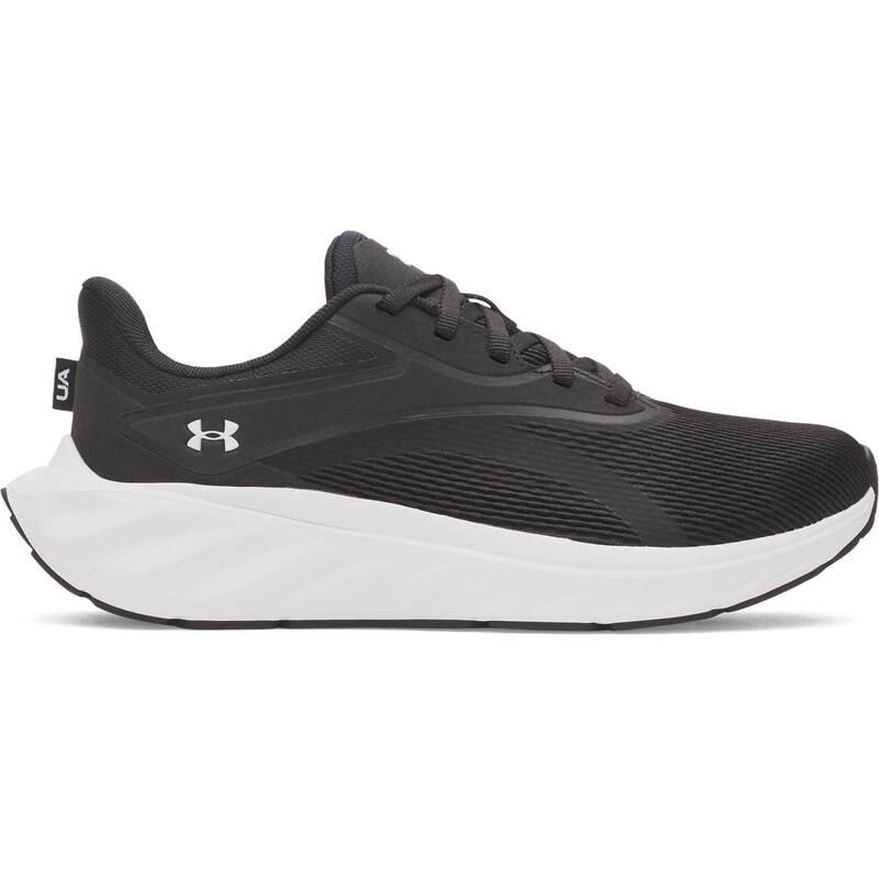 アンダーアーマー レディース シューズ スニーカー Under Armour Charged Ascend Womens Cushioned Running Shoes Black White ホワイ