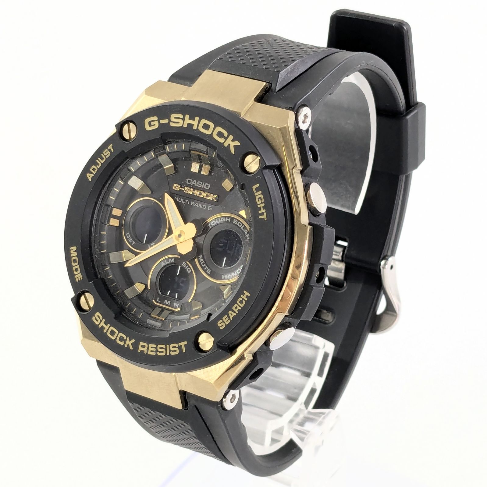 G-SHOCK ジーショック G-STEEL GST-W300G メンズ時計 SS/ラバーベルト ソーラー式 稼働品 箱【QG-34】