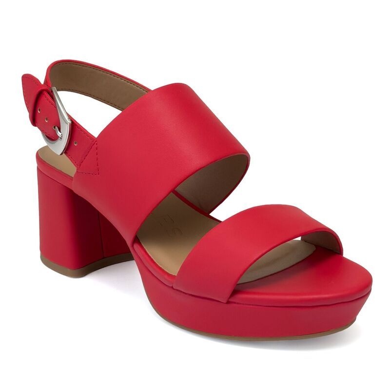 エアロソールズ レディース シューズ パンプス プラットフォーム サンダル Aerosoles Camilia Womens Platform Sandals Rich Red レッド