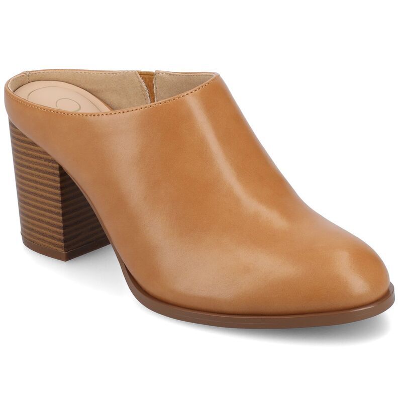 ジャーニー レディース シューズ パンプス ヒール Journee Kendra Womens Open Heeled Pointed Toe Pumps Tan タン