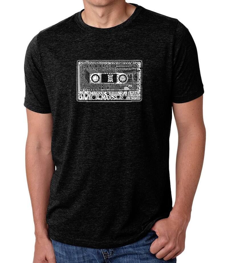 エルエーポップアート レディース トップス Tシャツ LA Pop Arthe 80s Mens Premium Blend Word ArtShirt Black ブラック