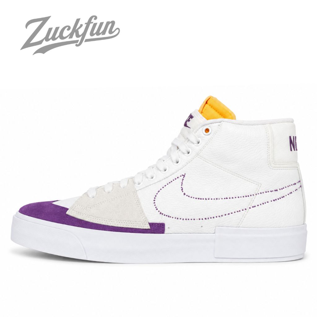 美品 NIKE SB BLAZER ブレーザー ミッド カット エッジ ホワイト 