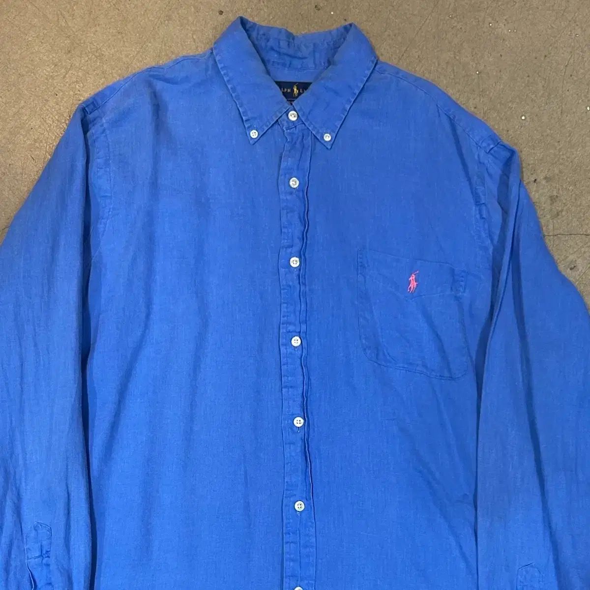 XL ポロラルフローレン クラシックフィット リネン シャツ