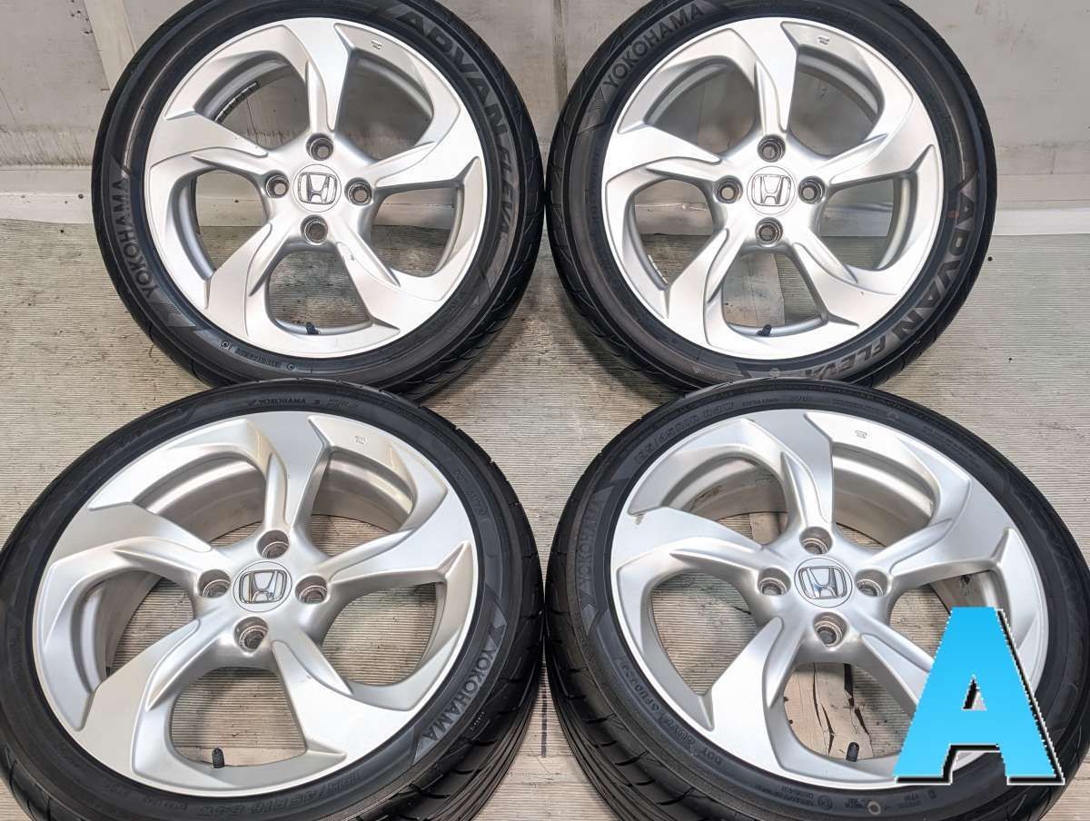 165/55R15 ヨコハマ アドバン　FLEVA ホンダ純正 15x5.0 45 ・ 16x6.5 50 100-4穴 中古タイヤ サマータイヤ ホイールセット4本 セット s15260527601