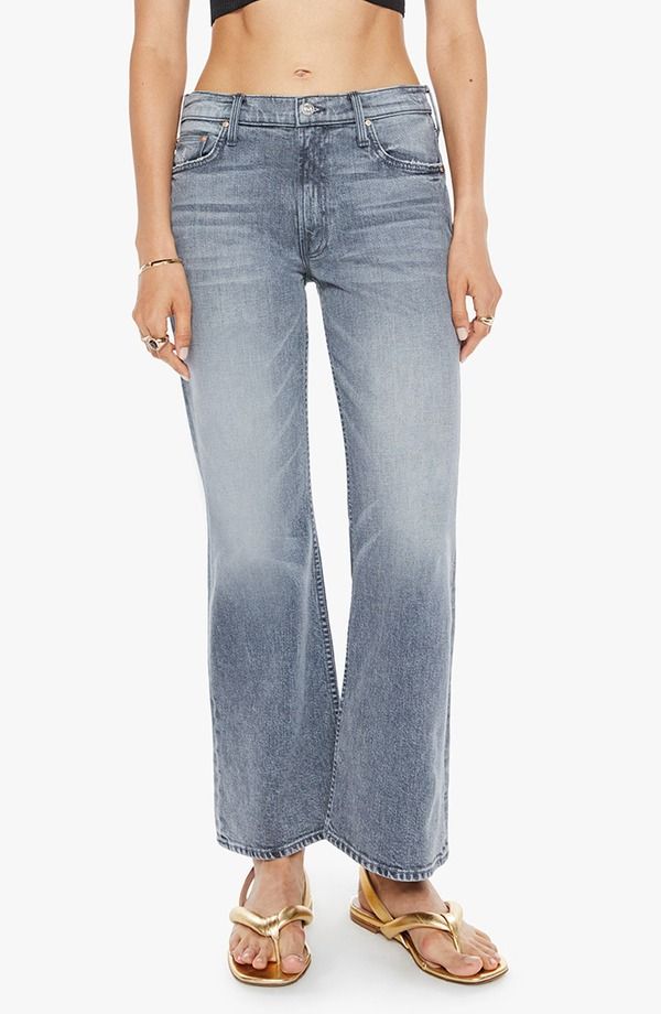 マザー レディース ボトムス デニムパンツ ワイドレッグ アンクル ジーンズ MOTHER The Bookie Ankle Wide Leg Jeans Lets Ride