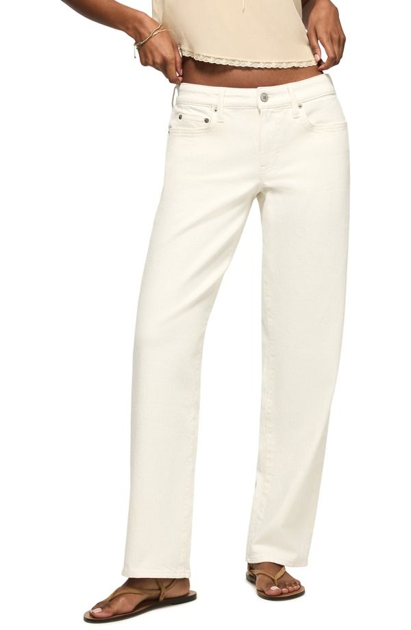 ラッキーブランド レディース ボトムス デニムパンツ ジーンズ Lucky Brand The Baggy Jeans White Lies Wash ホワイト