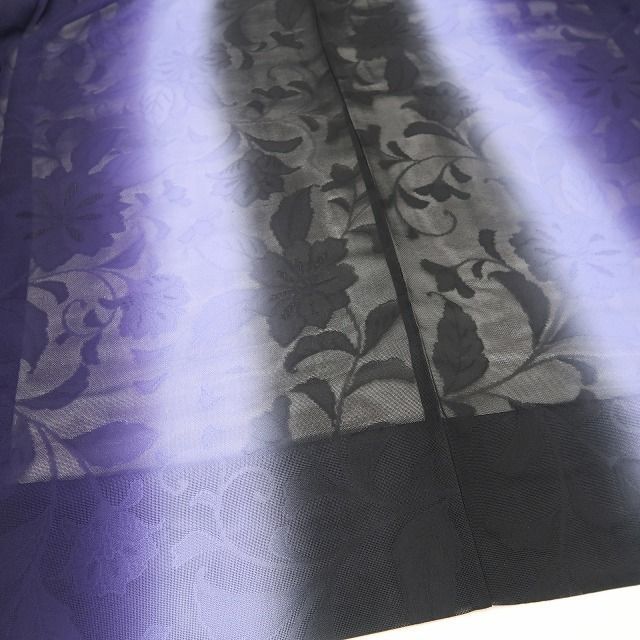 【新品・夏羽織】紋紗 縦暈し 夏着物 正絹 仕付け糸付 ロング丈 tomihisa“艶めいてミステリアス！おとな色に風薫る忘れ難き情景”8805